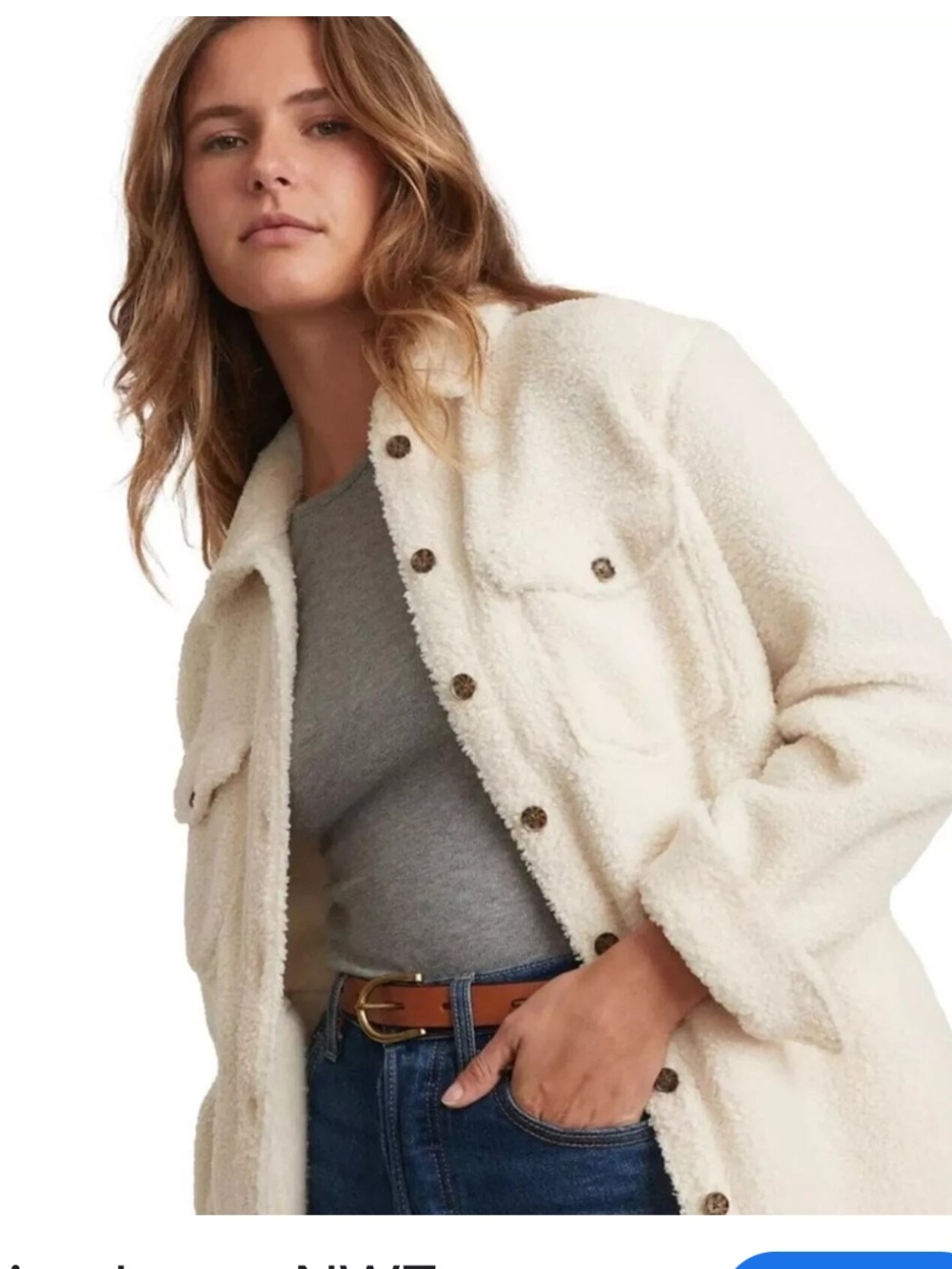 Marine Layer Eden Sherpa over shirt